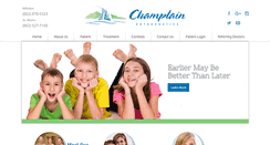 Desktop Screenshot of champlainortho.net
